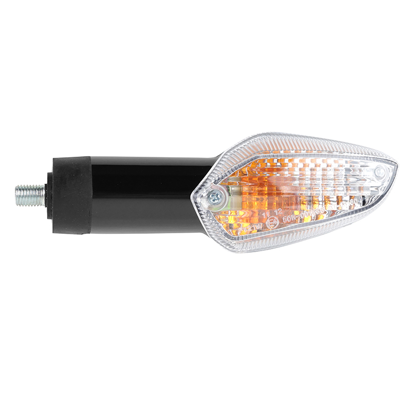 Clignotant moto adaptable Honda 125 CBF 2009+ et CBR 2011+ transparent-noir droit homologué CE