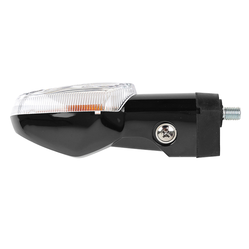 Clignotant moto adaptable Honda 125 CBF 2009+ et CBR 2011+ transparent-noir droit homologué CE - vue 2