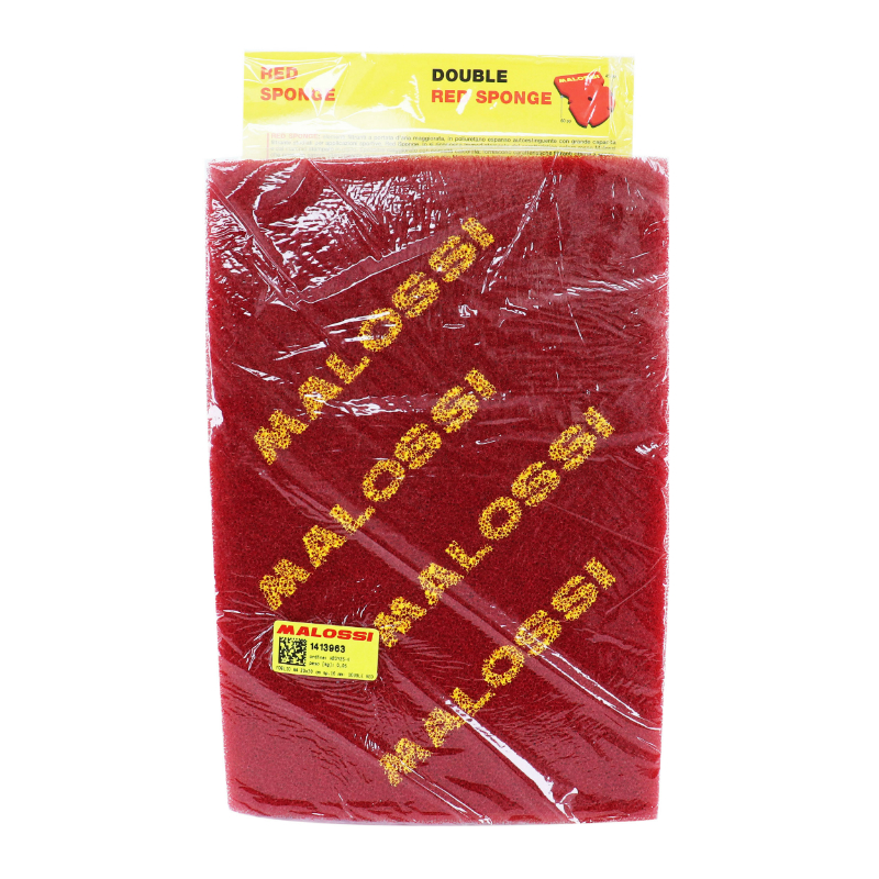 Mousse filtre à air Malossi universel double densité rouge 200x300mm épaisseur 16mm à découper - vue 4