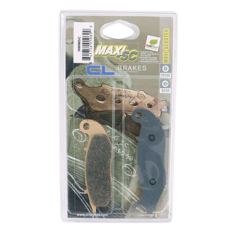 Plaquette de frein CL Brakes pour Rieju 50 RS2 2007-2010 avant (jeu de 2) - vue 3
