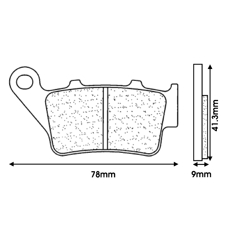 Plaquette de frein CL Brakes métal fritté 2353 RX3 Touring (jeu de 2) - vue 2