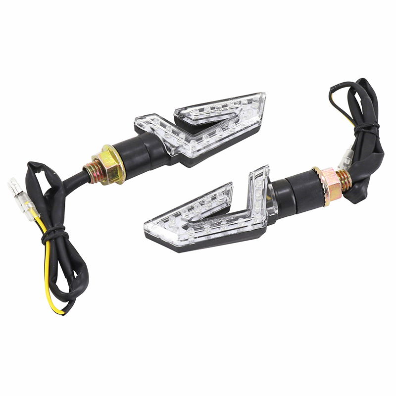 Clignotant universel Replay viper 15 leds base ABS transparent-noir (l 76MM - h 30MM - l 18MM) (homologue ce) (paire) - vue 2