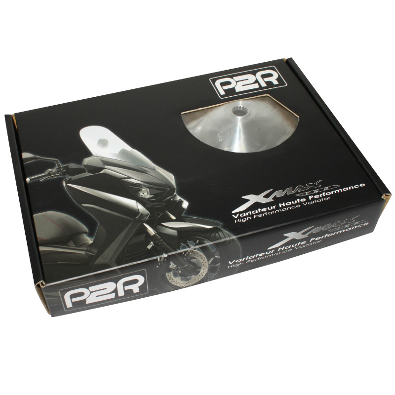 Variateur Maxiscooter P2R High Performance Yamaha 125 XMAX 2006-2020, Majesty, Xcity - MBK 125 Skycruiser, Skyliner, Cityliner avec joue fixe + 3 jeux de rouleaux 8-8,5-9G - vue 2