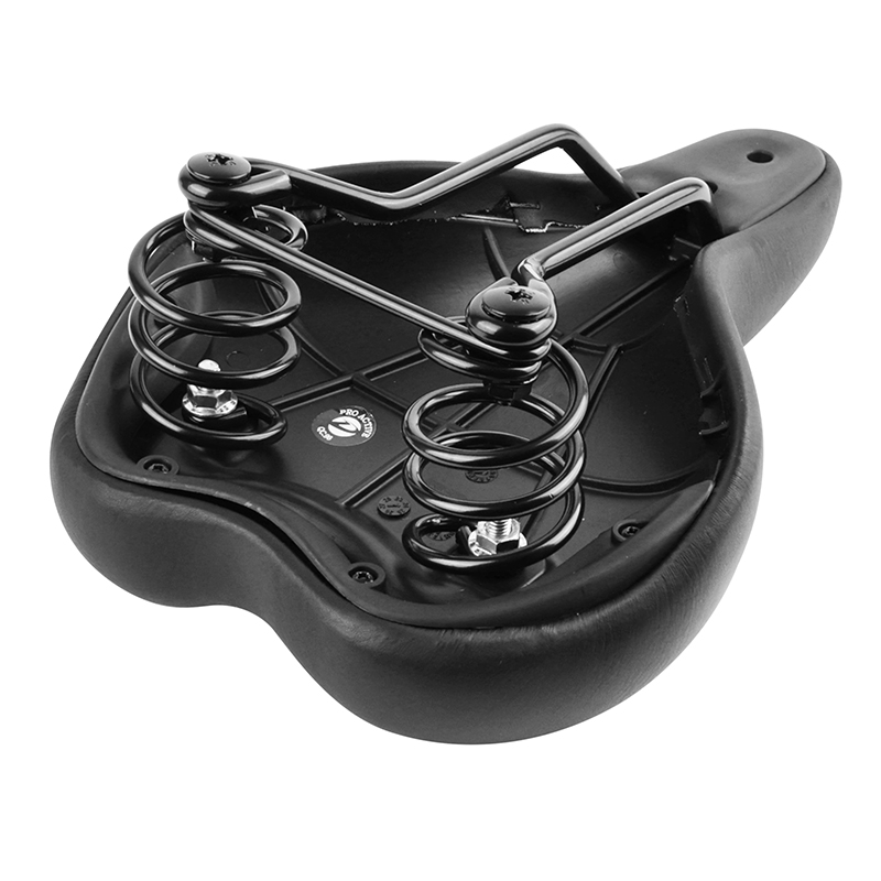 Selle Newton City Gray Line femme gel à ressort modéré noir 265x184mm rail acier - vue 5