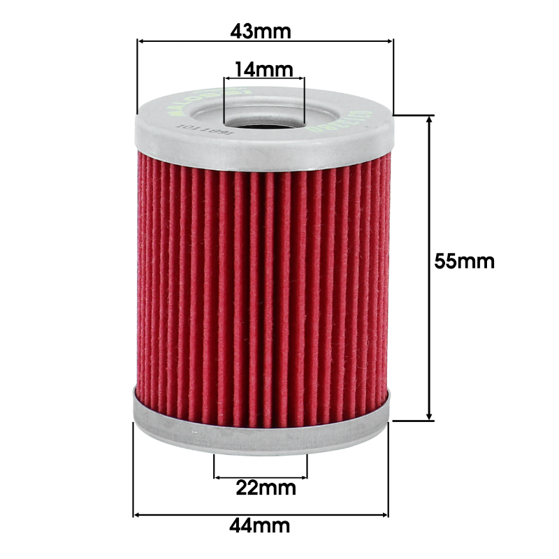 Filtre a huile maxiscooter Malossi red chilli pour suzuki 250 burgman 1998+, 400 burgman 1999+2006 (equivalent HF132) - vue 2