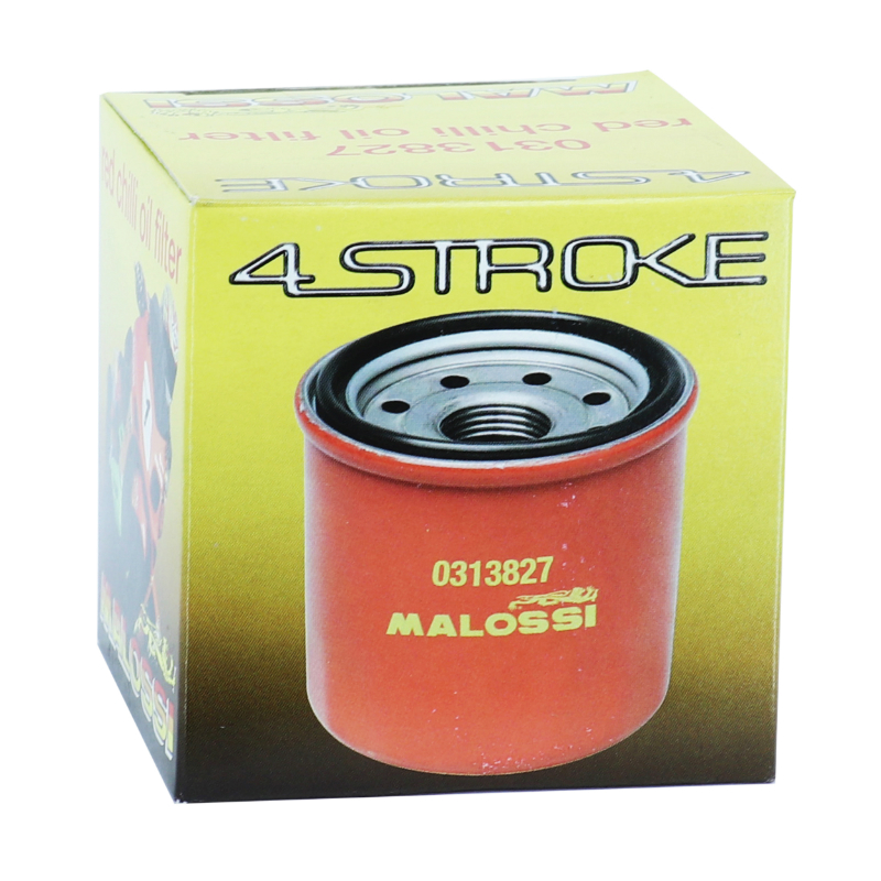 Filtre a huile maxiscooter Malossi red chilli pour honda 300 forza, 300 SH 2011+2014, 400 s wing, 600 s wing - yamaha 530 TMAX 2017+, 560 TMAX 2020+ (equivalent HF204) - vue 3