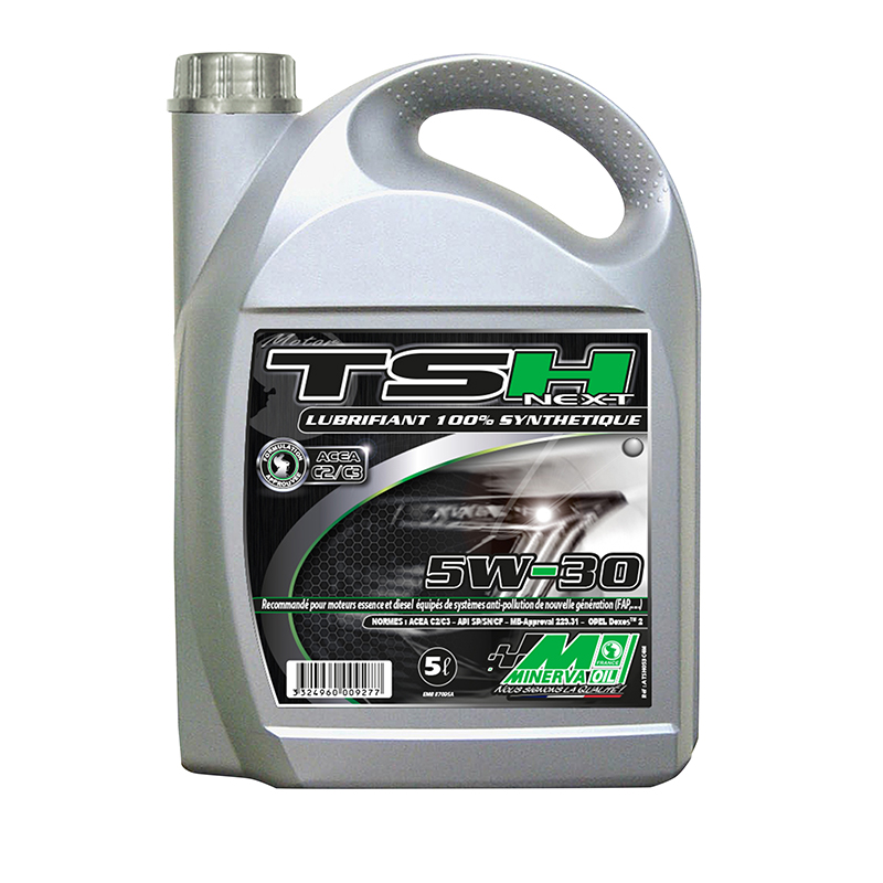 Huile moteur 4 temps synthèse MINERVA 5W30 FAP ACEA C2-C3 5L