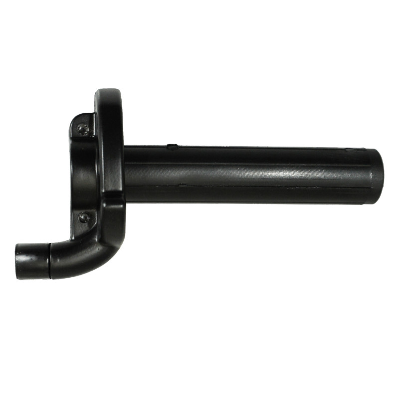 Poignee de gaz 50 a boite Replay tirage rapide alu noir (complete) (livree avec transmission + vis tendeur M10X125) - vue 2