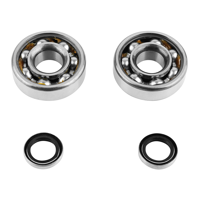 Roulement d'embiellage + joint cyclo P2R adaptable MBK 51, 41, 40, 88, club (kit SKF 6302 QR acier) - vue 2