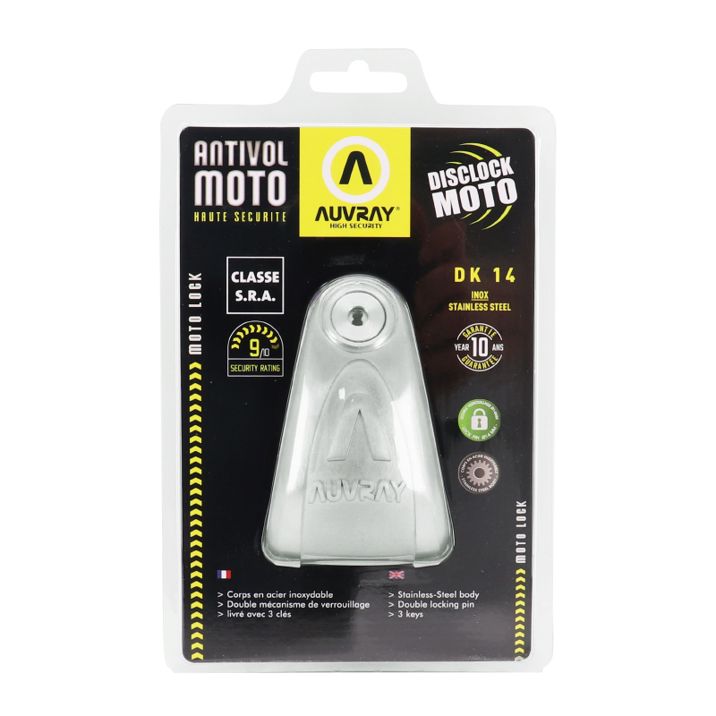 Antivol bloque disque Auvray DK14 diam 14 mm inox classe SRA - vue 4