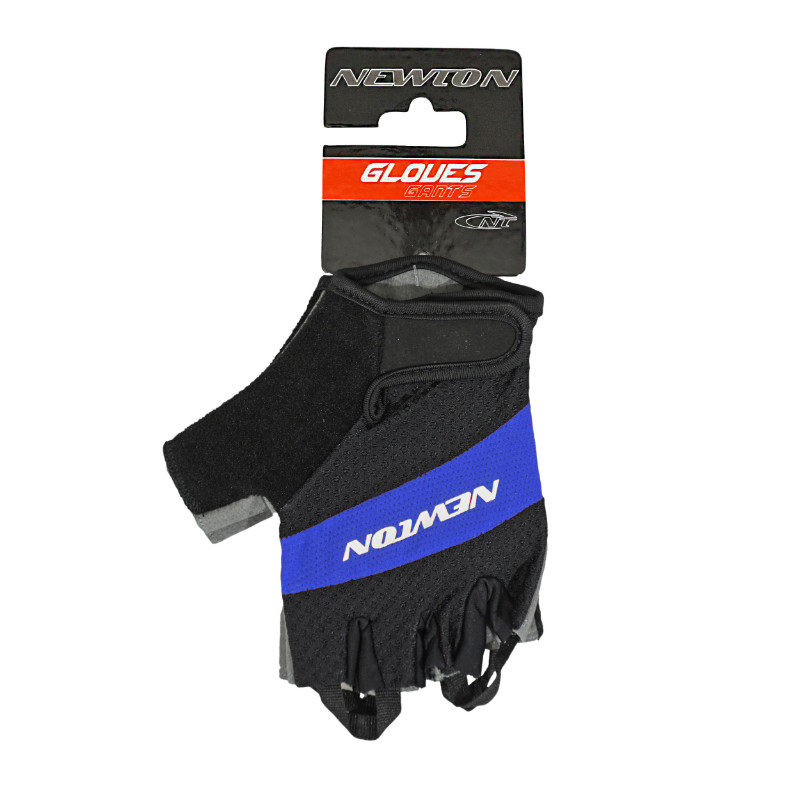 Gants vélo court Newton Tech bleu-noir S - vue 3
