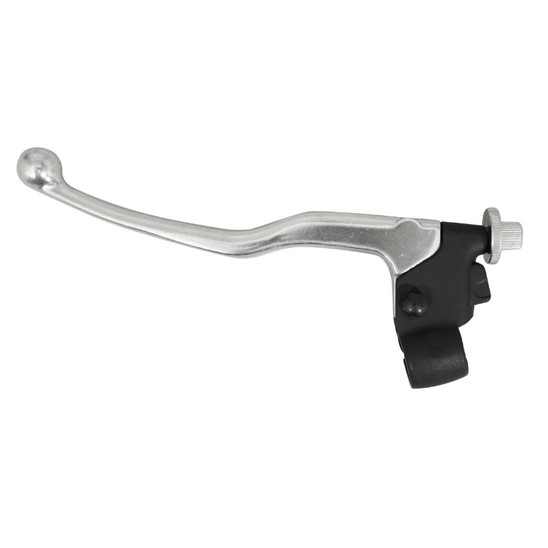 Poignée-levier d'embrayage Domino 50 à boîte adaptable MBK 50 X-Power Yamaha 50 TZR noir poli - vue 2