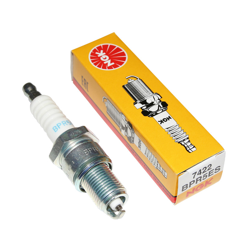 Bougie d'allumage NGK BPR5ES Ø14mm culot 19mm électrode centrale cuivre - vue 2