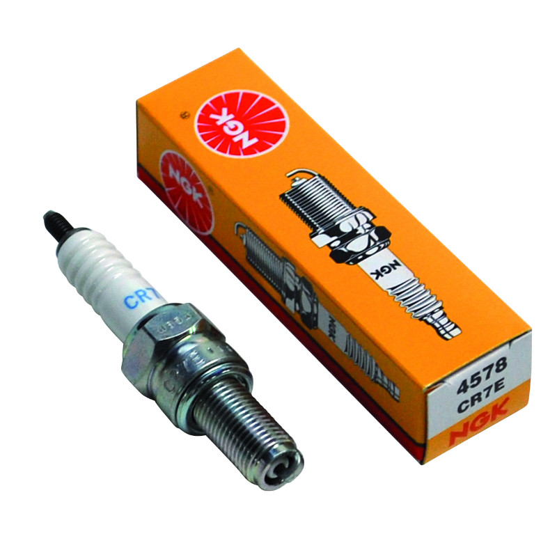 Bougie d'allumage NGK CR7E Ø10mm culot 19mm tige filetée - vue 2