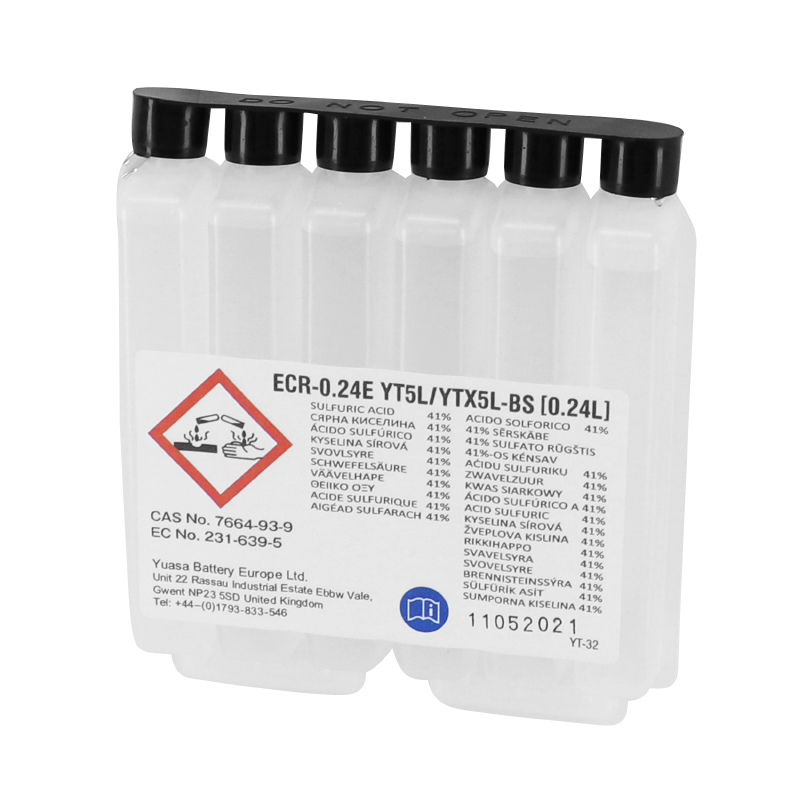 Batterie 12V 4 ah YTX5L-BS Yuasa MF sans entretien livree avec pack acide (lg114xl71xh106mm) - vue 3