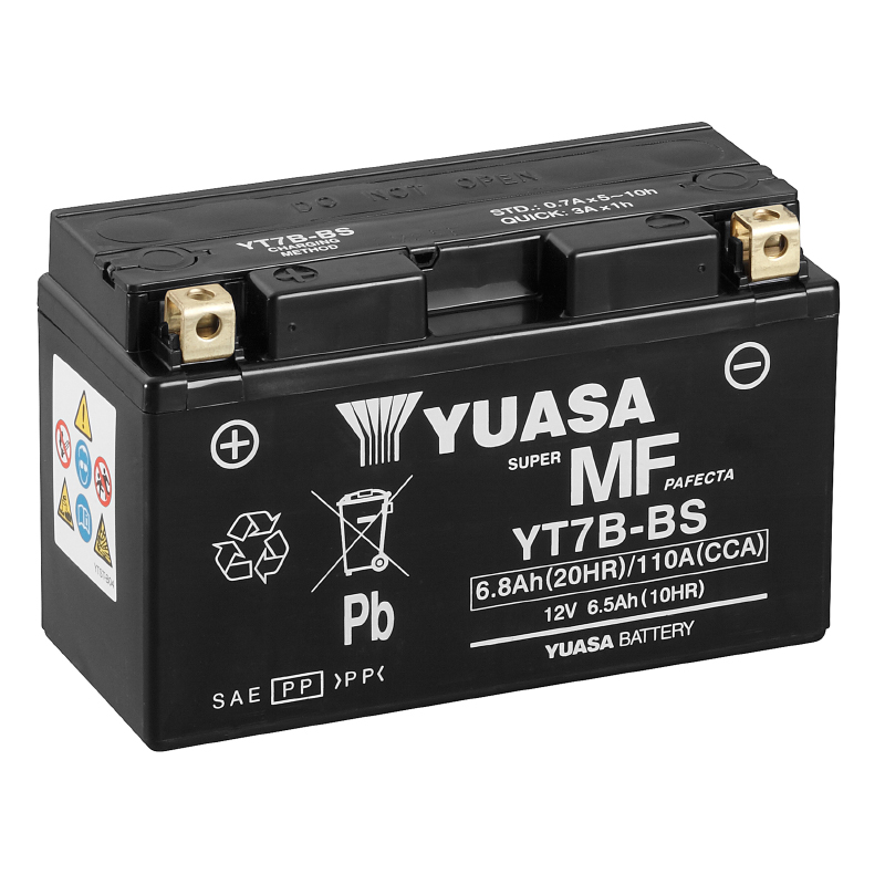 Batterie YUASA YT7B-BS 12V 6.8A sans entretien - vue 5