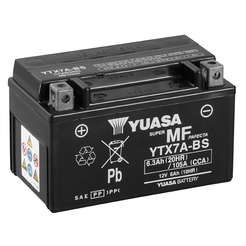 Batterie YUASA YTX7A-BS - vue 2