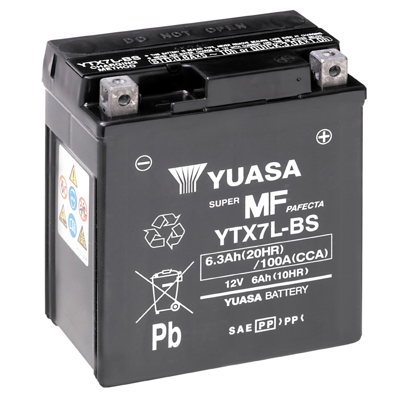 Batterie Yuasa YTX7L-BS 12V 6,3Ah sans entretien - vue 4