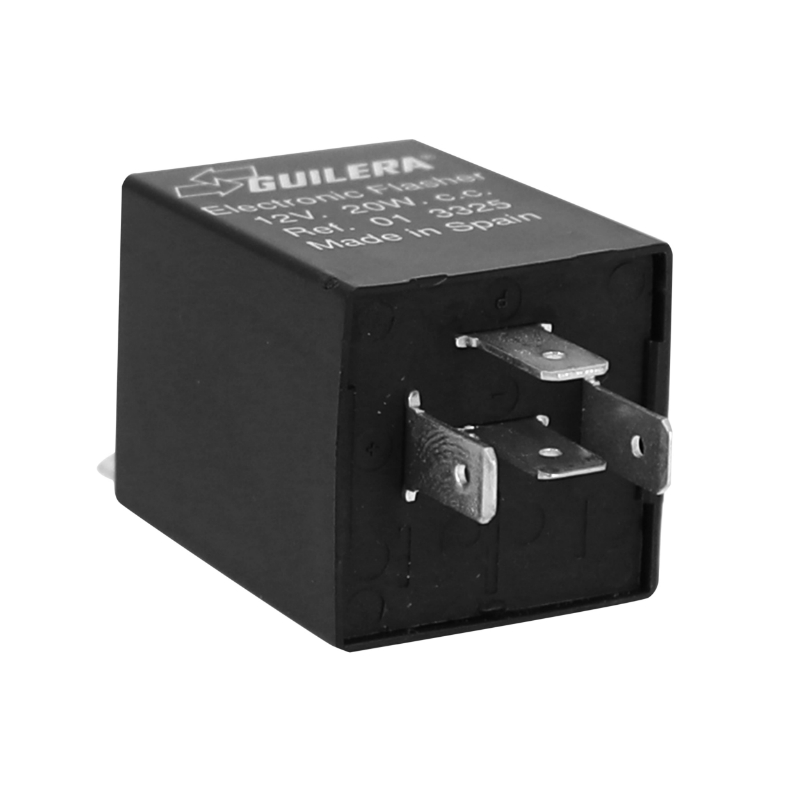 Centrale clignotante scoot adaptable MBK 50 booster, evolis-yamaha 50 BWS, zest (oe yamaha 5br-h3350-02 (12V - 20W (2X10) - 4 fiches) -Guilera origine - vue 2