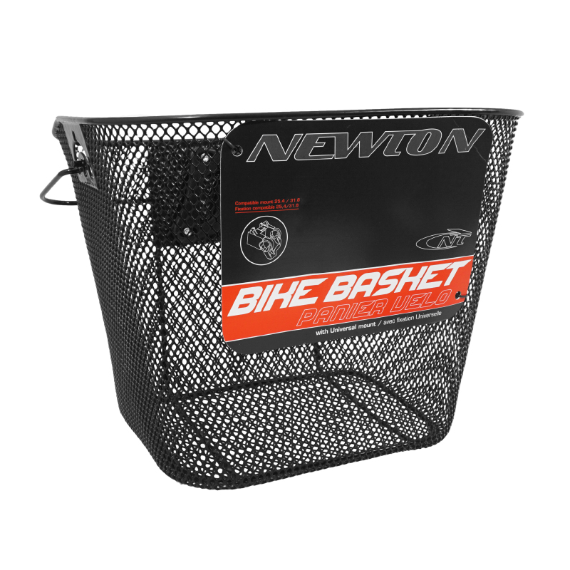 Panier avant acier nid abeille Newton noir fixation rapide clips RPD 25,4-31,8MM 19L (lg35xl25xh25) - vue 3