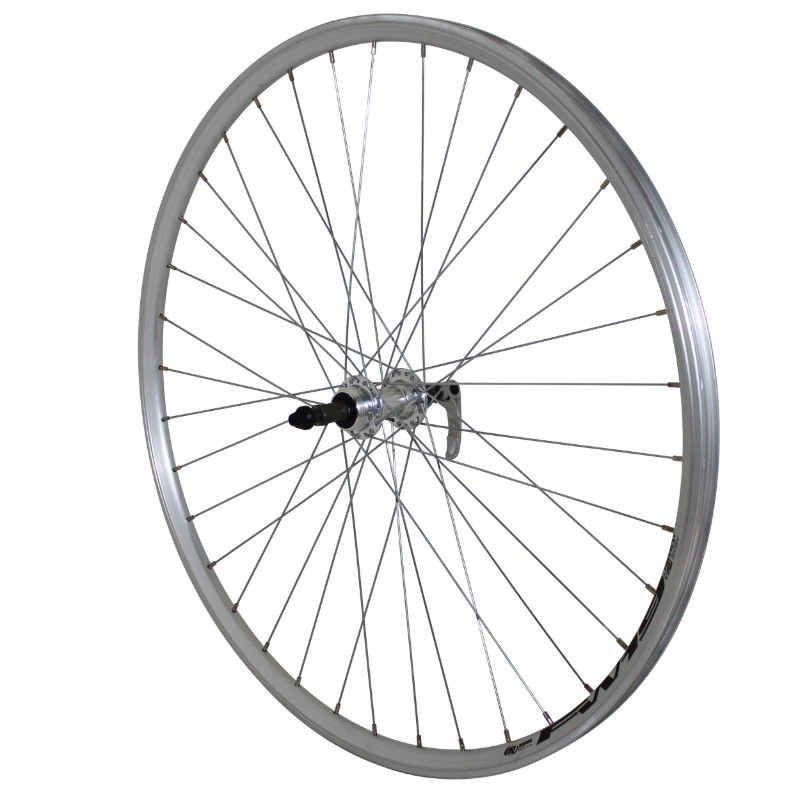 Roue arrière Velox Mach1 ER-10 argent 28" roue libre 5/6/7V - vue 2