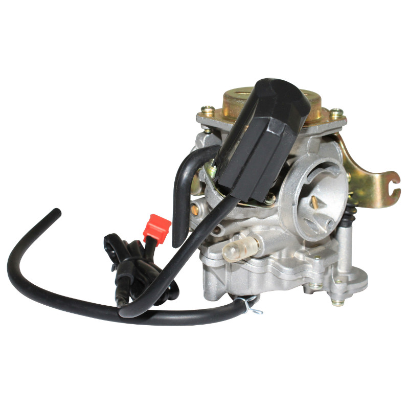 Carburateur adaptable Peugeot Kisbee 4T, V-Clic 4T, Kymco Agility 4T, SYM Orbit 4T, Baotian BT49QT 4T, scooter 50 chinois 4T GY6 139QMB (diam 19 mm) P2R - vue 5