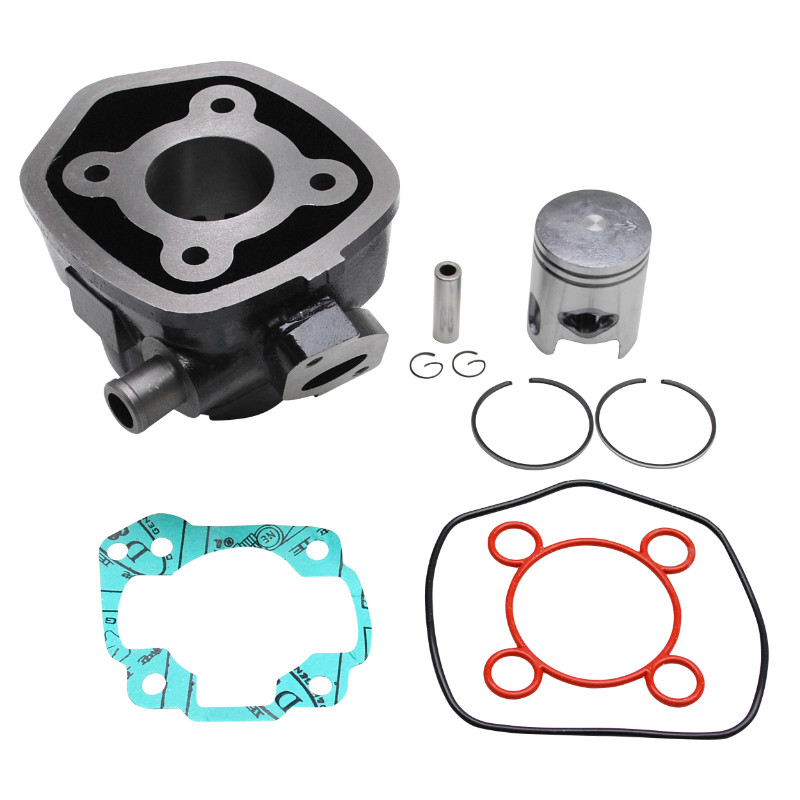 Cylindre P2R fonte avec piston graphite MBK Nitro 50, Mach G 50, Yamaha Aerox 50, Jog R 50, Malaguti F12 50, F15 50, Aprilia SR 50 liquide - vue 2