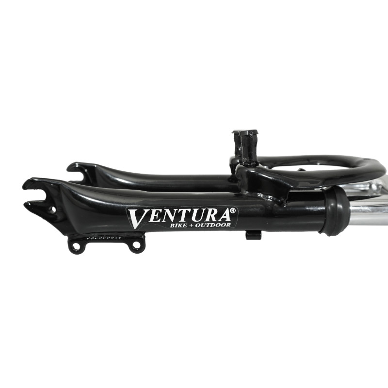 Fourche VTT 20 " M-W a suspension disque + v-brake acier ressort-elastomere noir deb. 50MM pivot (220-130MM) filete 1"-22,2 interieur - vue 3
