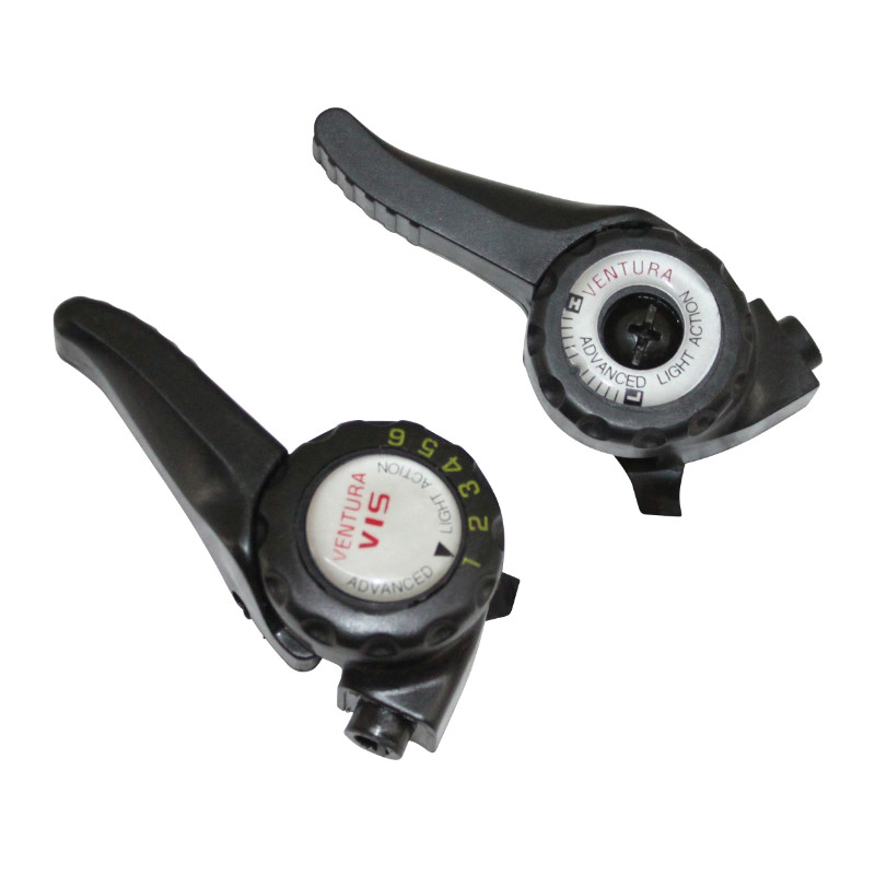Manette VTT Sélection P2R indexée à collier sur cintre 6V (paire)