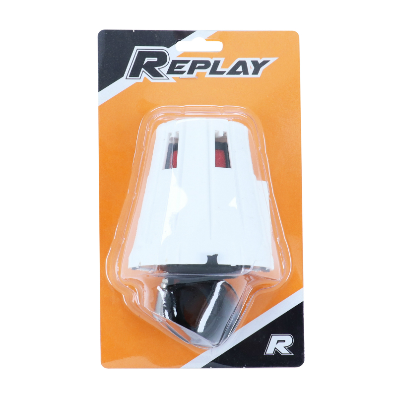 Filtre à air Replay E5 box blanc mousse rouge fixation coude 45° diam 35-28 - vue 3