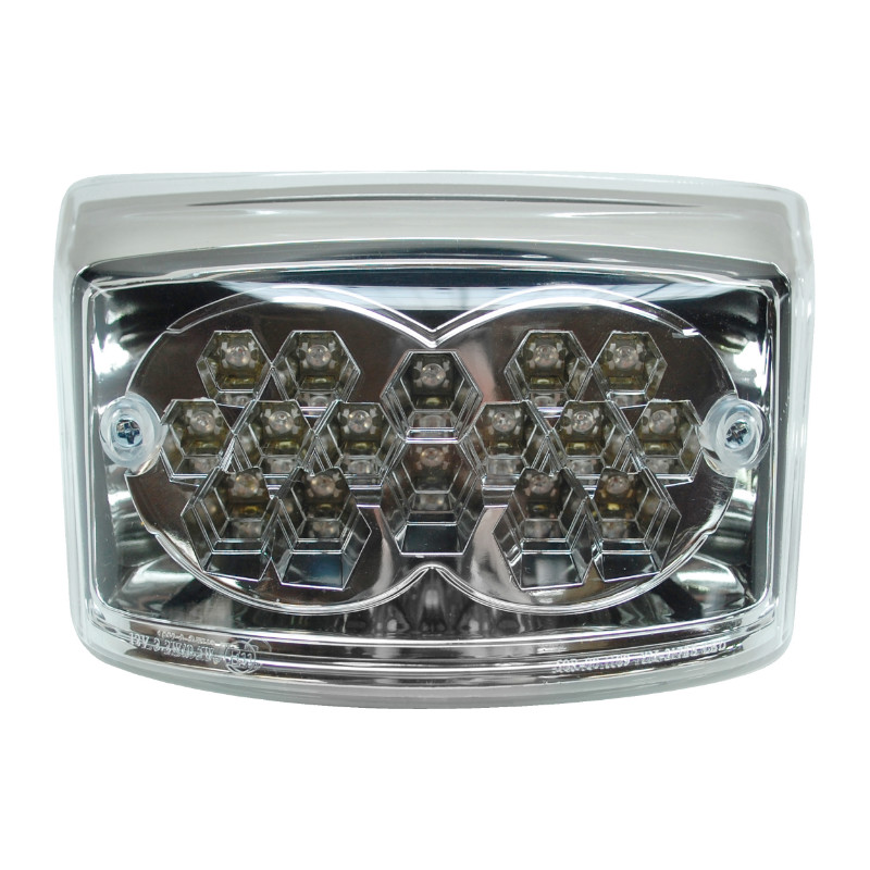 Feu arrière scooter Replay blanc adaptable MBK 50 Booster / Yamaha 50 BWS 2004+ à LED homologué CE