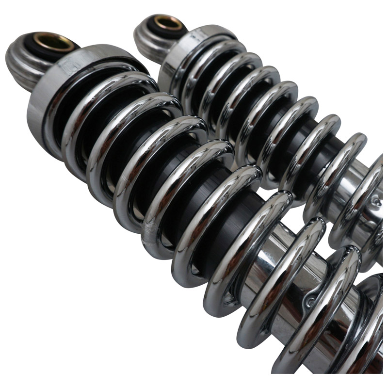 Amortisseur cyclo reglable chrome (entraxe 330MM) diametre fixation superieur 10MM et inferieur 8MM (paire) -selection P2R - vue 4