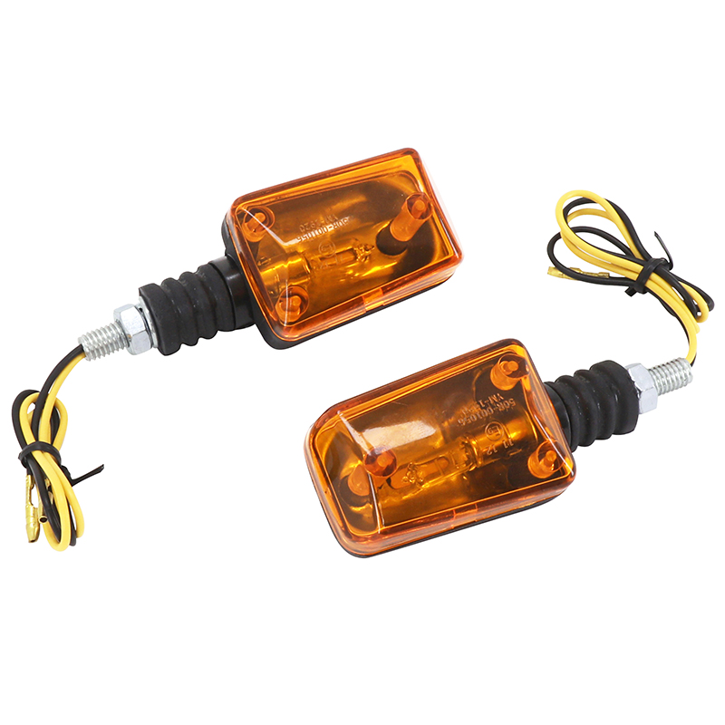 Clignotant universel Replay rectangle a ampoule BAX9S orange-noir base courte (l 81MM - h 38MM - l 37MM) (homologue ce) (paire) - vue 2
