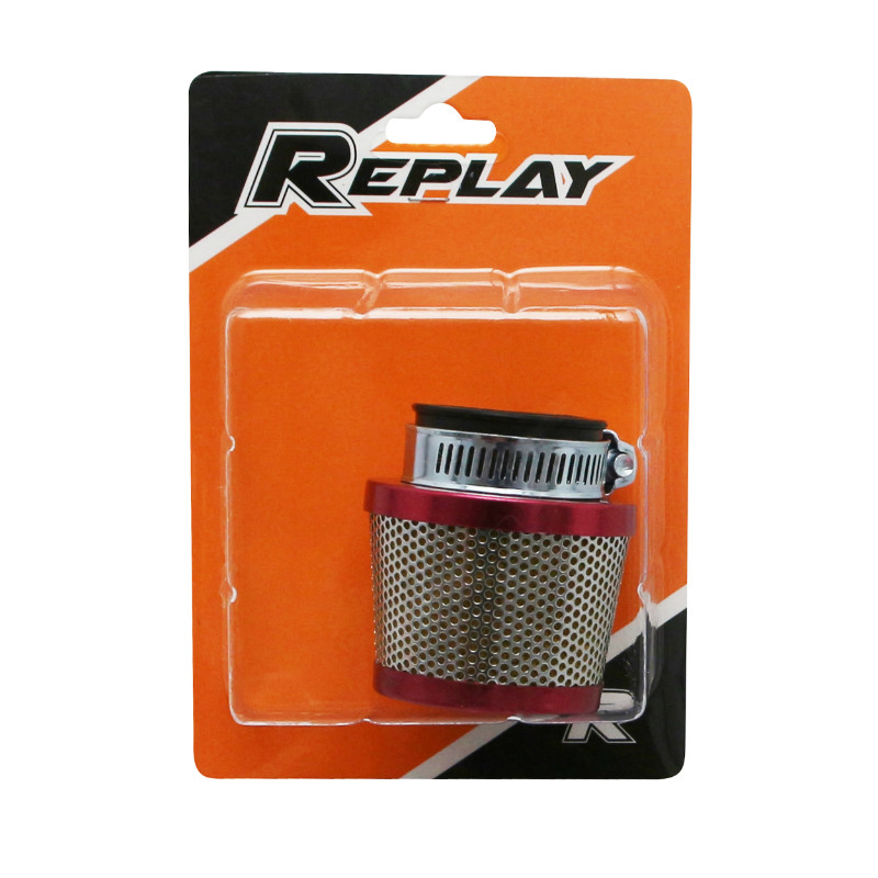 Filtre à air Replay conique rouge fixation droite diam 35-28 - vue 2