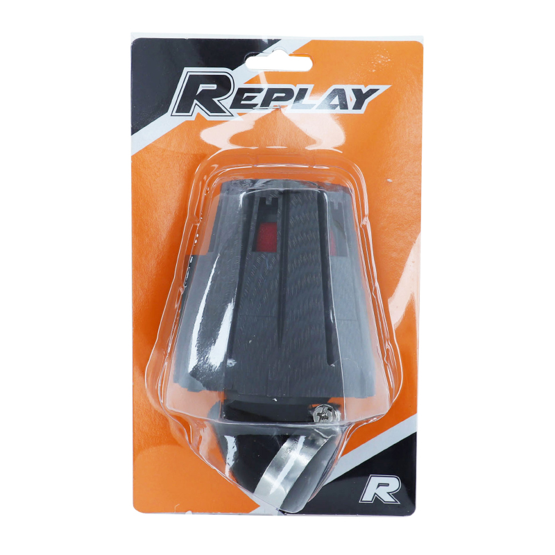 Filtre à air Replay E5 Box carbone mat mousse rouge fixation coude 45° diam 35-28 - vue 2