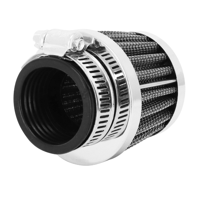 Filtre à air Replay KN small FD chrome-noir fixation droite diam 35 - vue 2
