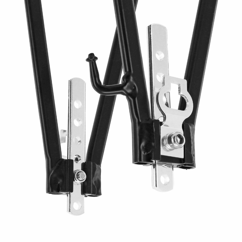 Porte-bagage vélo arrière à tringles P2R aluminium noir réglable 28"-26"-24" - vue 4