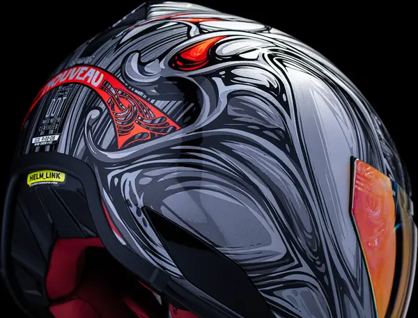 Casque ICON Domain Nouveau Silver 3 - vue 3
