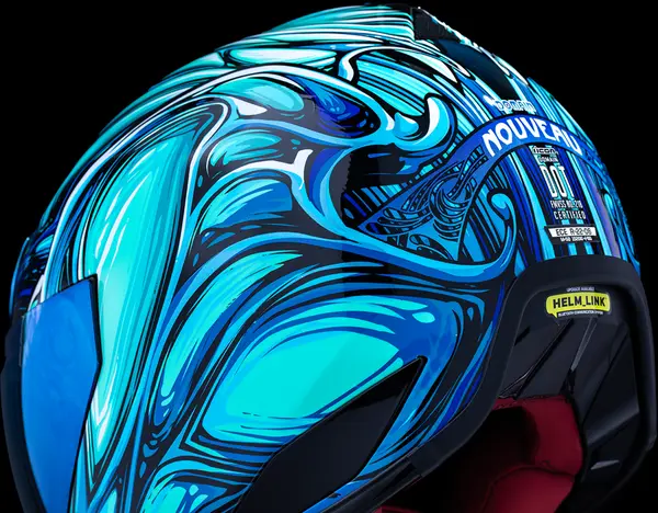 Casque ICON Domain Nouveau Bleu MD - vue 2