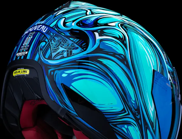 Casque ICON Domain Nouveau Bleu MD - vue 6