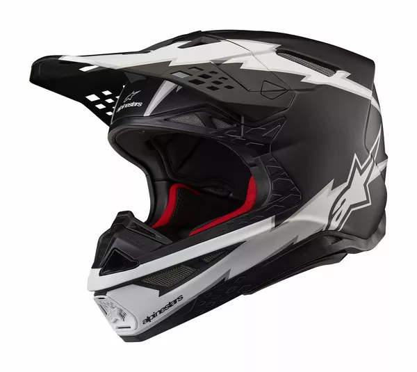 Casque intégral Alpinestars SM10 Amp noir/blanc M