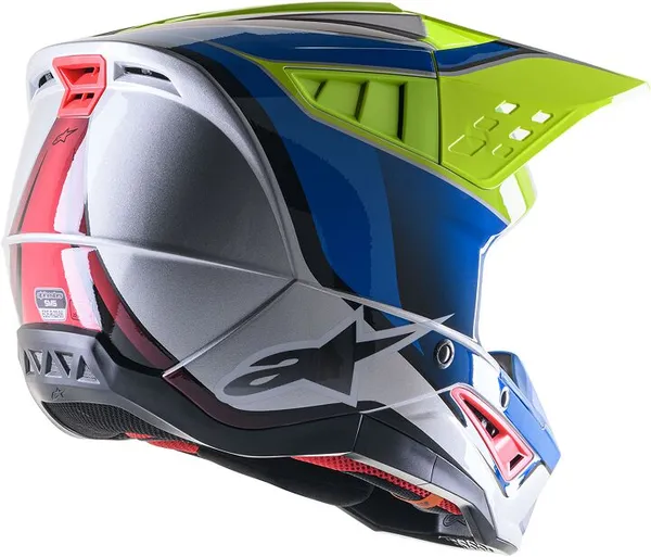 Casque ALPINESTARS SM5 Sail jaune/bleu taille L - vue 2