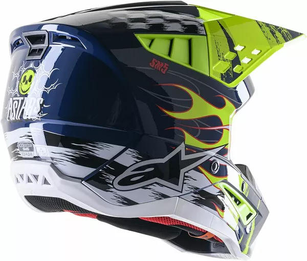 Casque Alpinestars SM5 Rash Noir/Jaune M - vue 2