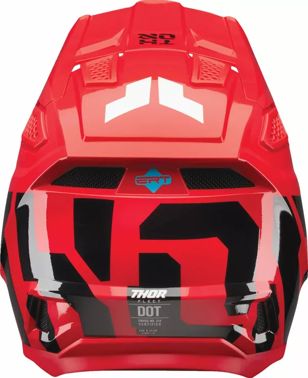 Casque THOR Fleet Forge Rouge 2XL - vue 3