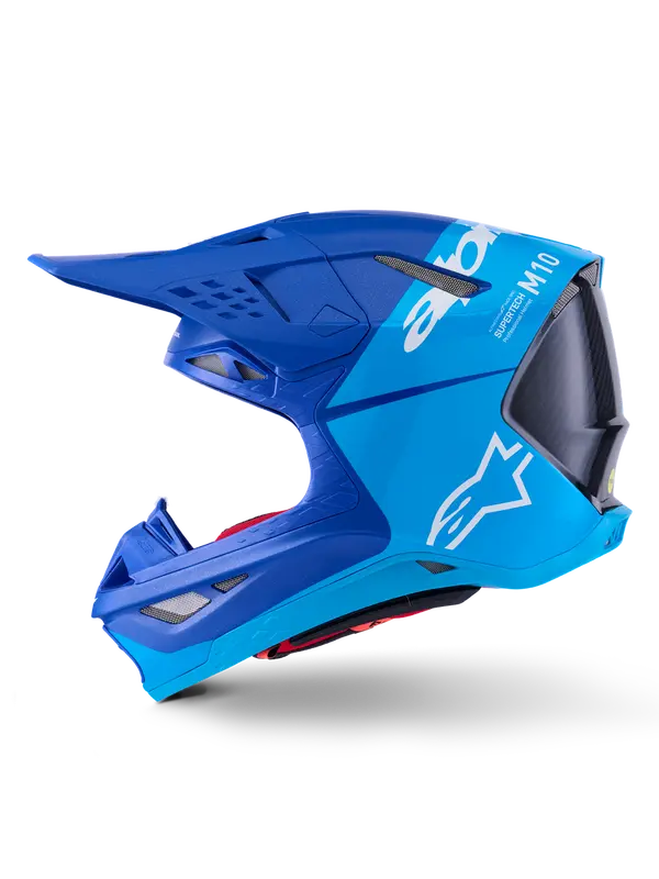 Casque intégral Alpinestars S-M10 bleu inondation/noir - vue 7