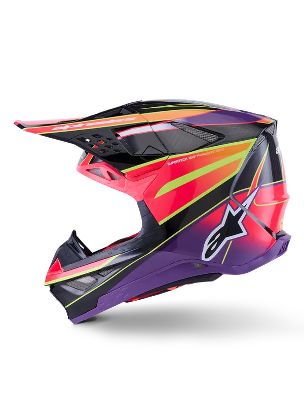 Casque Alpinestars S-M10 Era Rose/Violet/Jaune L - vue 2