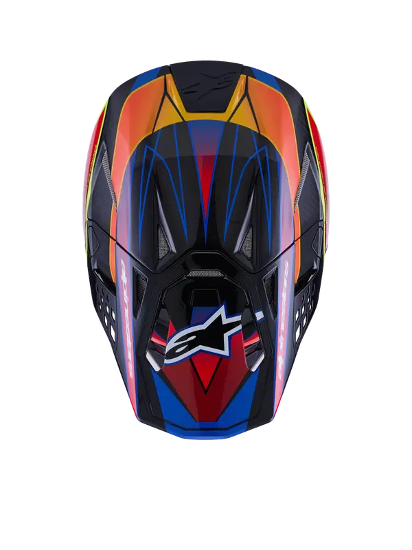 Casque Alpinestars S-M10 Era Bleu/Rouge/Jaune - vue 6