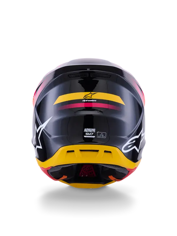 Casque ALPINESTARS SM7 Rise noir/jaune/rose taille M - vue 6