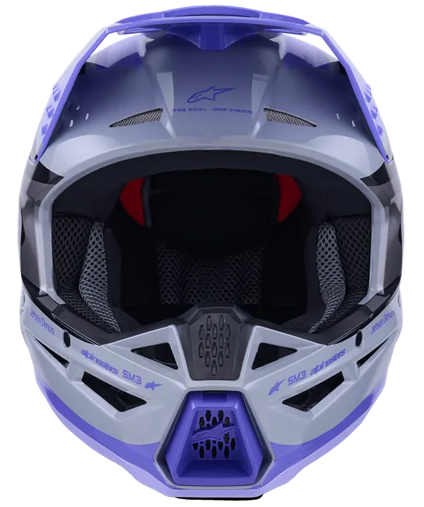 Casque Alpinestars SM3 Jettson Gris/Mauve/Bleu - vue 7
