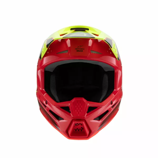 Casque ALPINESTARS YTH SM3 Fray rouge/jaune/noir - vue 4